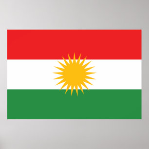 Flag of Kurdistan Poster