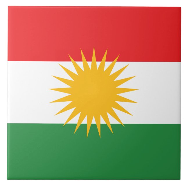 Flag of Kurdistan Tile (Front)