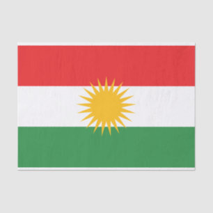 Flag of Kurdistan Tissue Paper