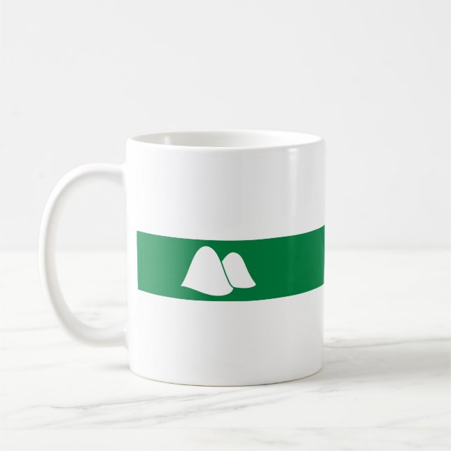 Flag of Kurgan oblast Coffee Mug (Left)