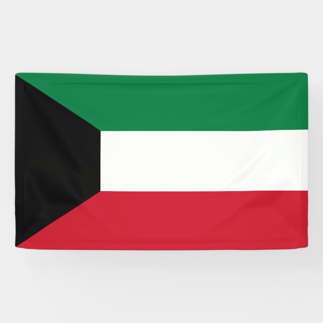 Flag of Kuwait Banner (Horizontal)