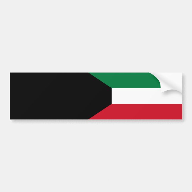 Flag of Kuwait Bumper Sticker (Front)