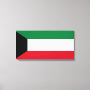 Flag of Kuwait Canvas Print