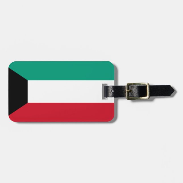 Flag of Kuwait Easy ID Personal Luggage Tag (Front Horizontal)
