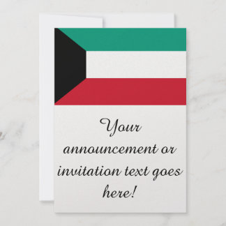 Flag of Kuwait Invitation