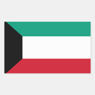 Flag of Kuwait Rectangular Sticker