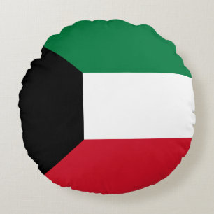 Flag of Kuwait Round Cushion