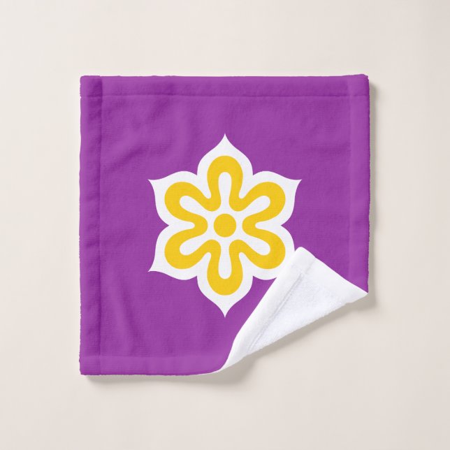 Flag of Kyoto Prefecture, Japan Wash Cloth (Wash Cloth)