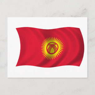 Flag of Kyrgyzstan Postcard