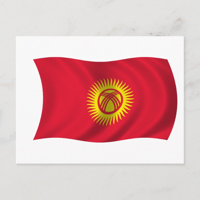Flag of Kyrgyzstan Postcard (Front)