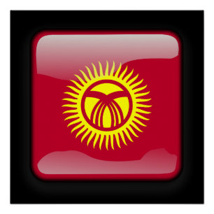 Flag of Kyrgyzstan Poster