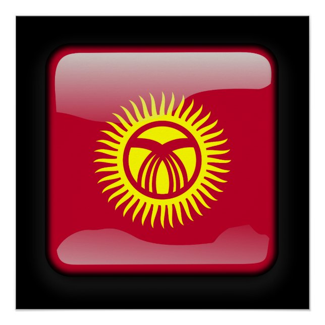 Flag of Kyrgyzstan Poster (Front)