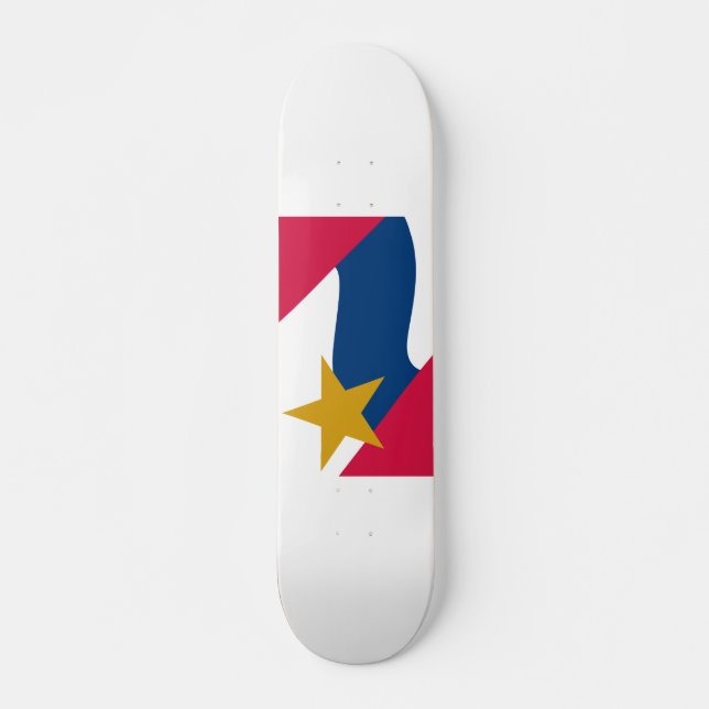 Flag of Lafayette, Indiana Skateboard (Front)