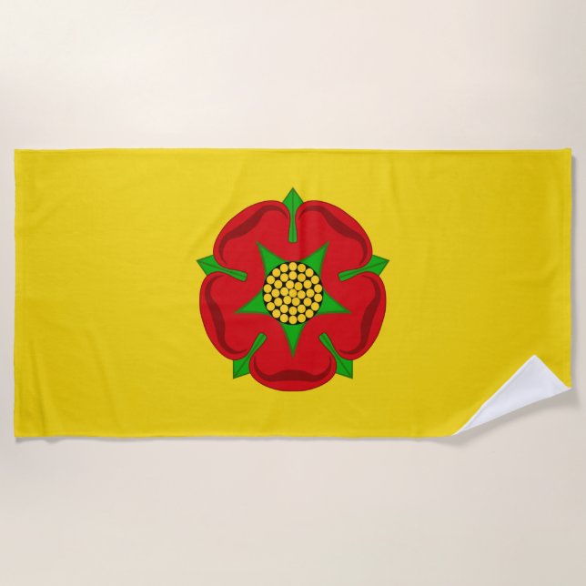 Flag of Lancashire Beach Towel (Front)