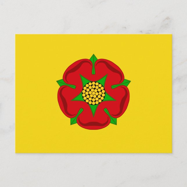 Flag of Lancashire Postcard (Front)