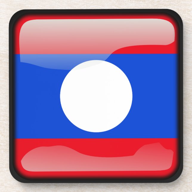 Flag of Laos Coaster (Front)