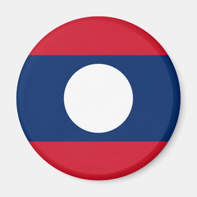 Flag of Laos - Laotian flag - ທຸງຊາດລາວ Magnet (Front)