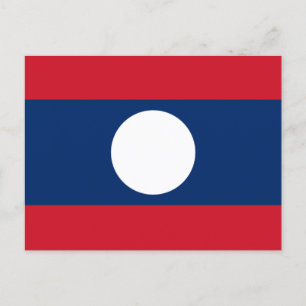 Flag of Laos Postcard
