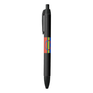 Flag of Lapland (Christmas) (Sami) (Laplander) Black Ink Pen