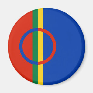 Flag of Lapland (Christmas) (Sami) (Laplander) Magnet
