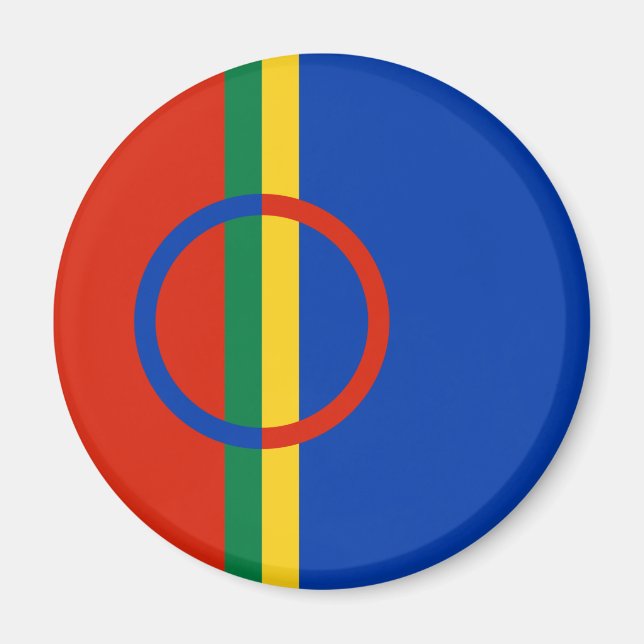 Flag of Lapland (Christmas) (Sami) (Laplander) Magnet (Front)