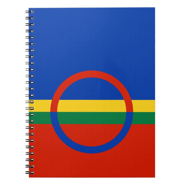 Flag of Lapland (Christmas) (Sami) (Laplander) Notebook (Front)