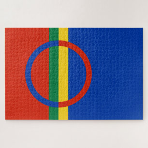 Flag of Lapland (Sápmi) Jigsaw Puzzle