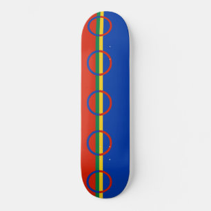 Flag of Lapland (Sápmi) Skateboard