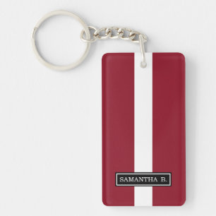 Flag of Latvia Key Ring