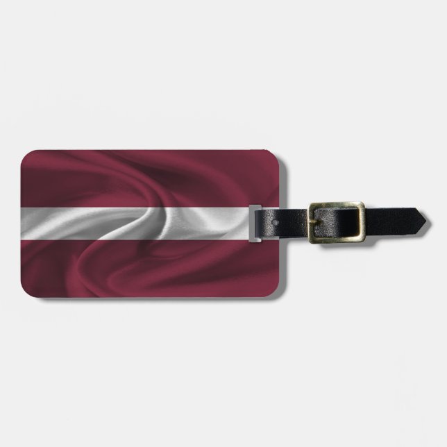 Flag Of Latvia Luggage Tag (Front Horizontal)