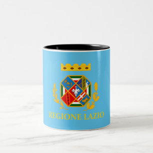 Flag of Lazio (Italy)  Two-Tone Coffee Mug