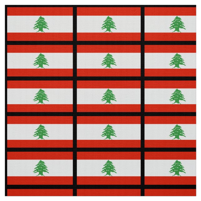 Flag of Lebanon Fabric (Swatch)