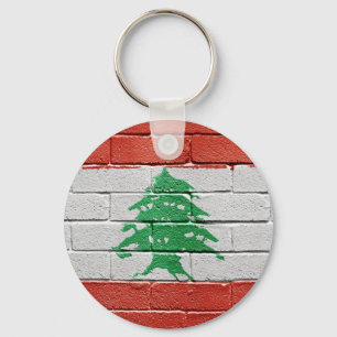 Flag of Lebanon Key Ring