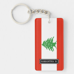 Flag of Lebanon Key Ring