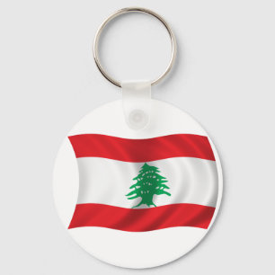 Flag of Lebanon Key Ring
