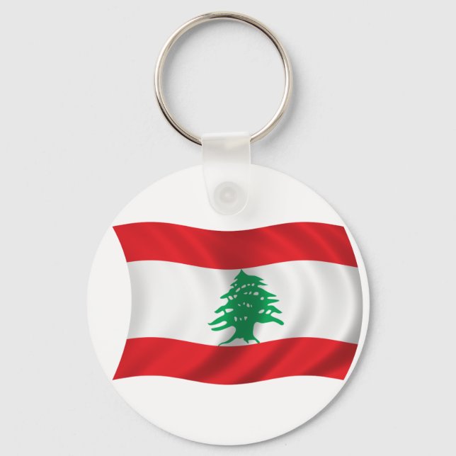 Flag of Lebanon Key Ring (Front)