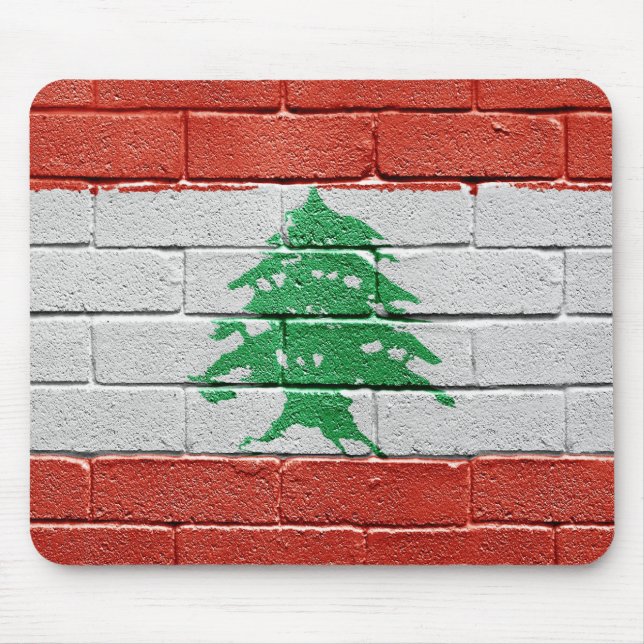 Flag of Lebanon Mouse Mat (Front)