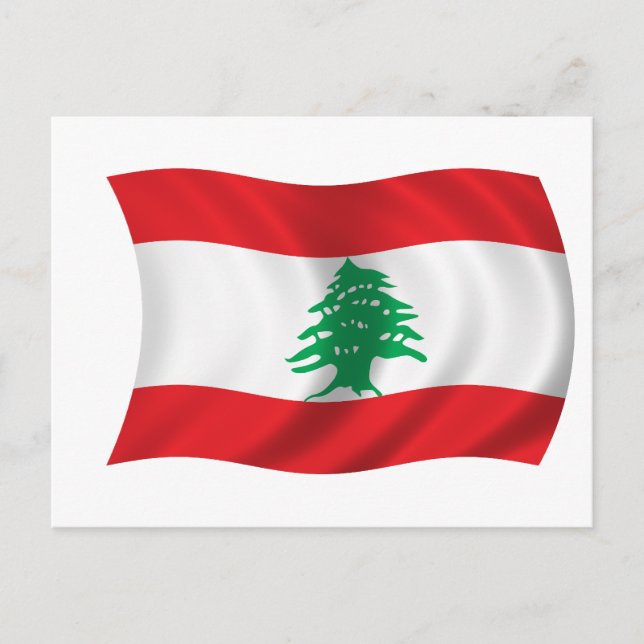 Flag of Lebanon Postcard (Front)