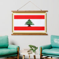 Flag of Lebanon Wall Art Tapestry