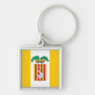 Flag of Lecce, Apulia (Italy) Key Ring