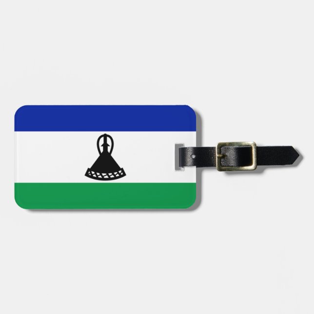 Flag of Lesotho Easy ID Personal Luggage Tag (Front Horizontal)