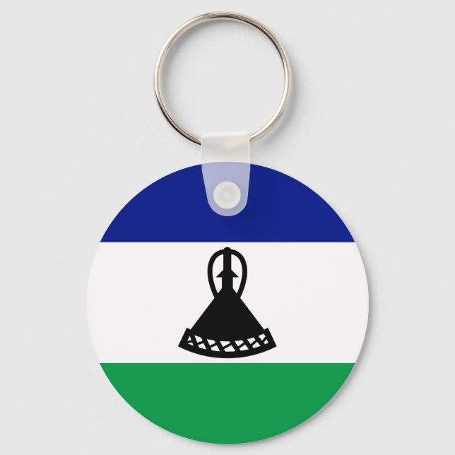 Flag of Lesotho Key Ring (Front)