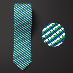 Flag of Lesotho Pattern Tie