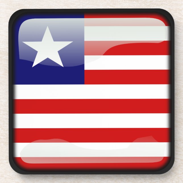 Flag of Liberia Coaster (Front)