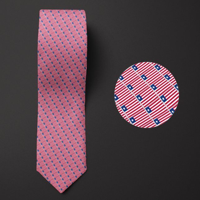 Flag of Liberia Pattern Tie (Creator Uploaded)