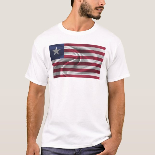 Flag Of Liberia T-Shirt (Front)