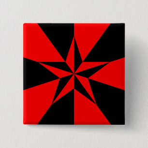 Flag of Libertarian Socialism 15 Cm Square Badge