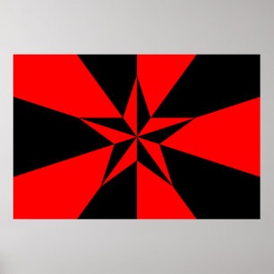 Flag of Libertarian Socialism Poster