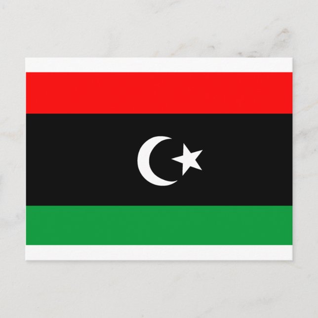 Flag of Libya Postcard (Front)