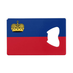 Flag of Liechtenstein Credit Card Bottle Opener